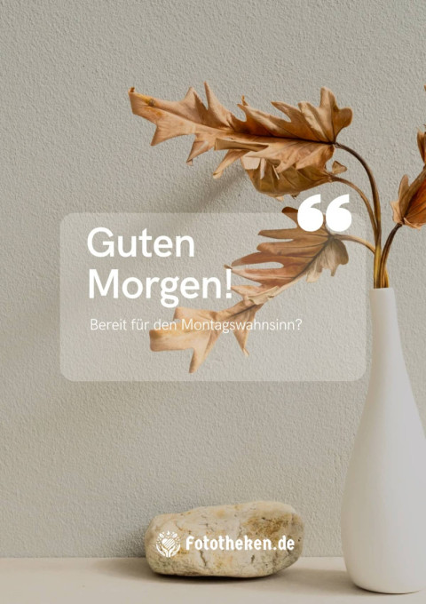 Guten Morgen Bereit für den Montagswahnsinn