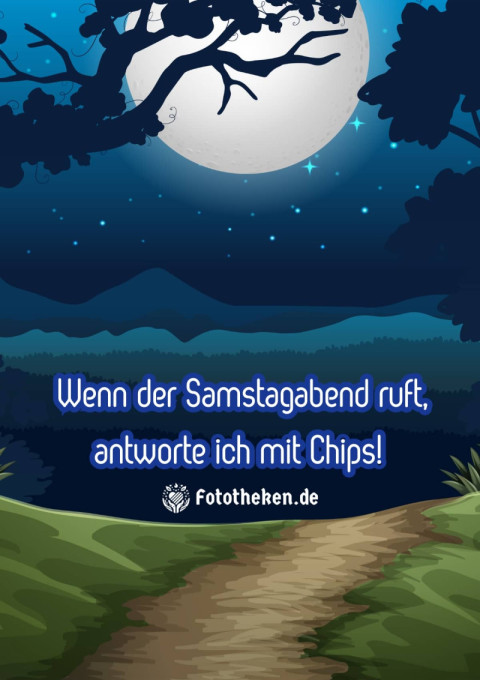 Wenn der Samstagabend ruft, antworte ich mit Chips!