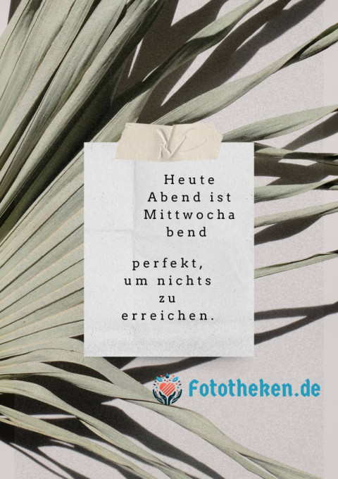 Heute Abend ist Mittwochabend – perfekt, um nichts zu erreichen