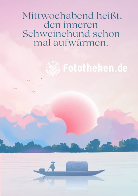 Mittwochabend heißt, den inneren Schweinehund schon mal aufwärmen