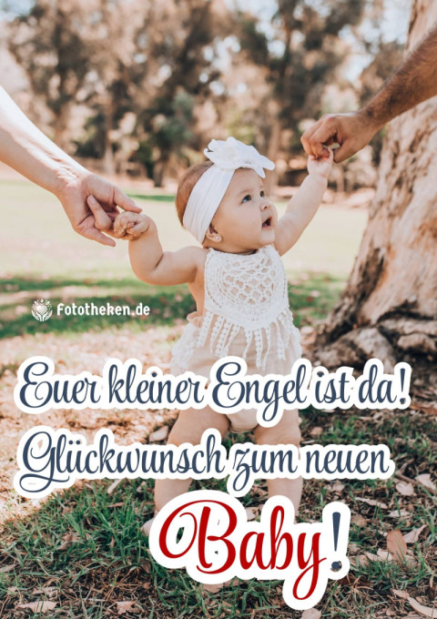 Euer kleiner Engel ist da! Glückwunsch zum neuen Baby!