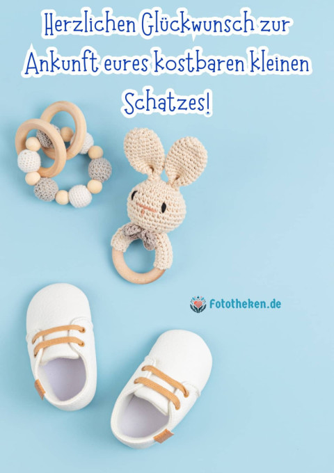 Herzlichen Glückwunsch zur Ankunft eures kostbaren kleinen Schatzes!