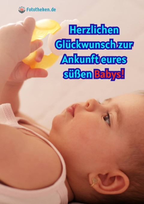 Herzlichen Glückwunsch zur Ankunft eures süßen Babys!