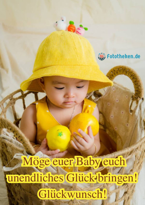 Möge euer Baby euch unendliches Glück bringen! Glückwunsch!