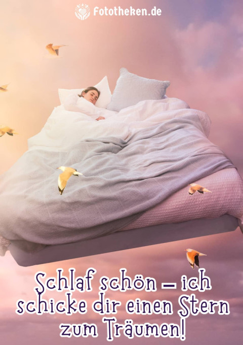 Schlaf schön – ich schicke dir einen Stern zum Träumen!