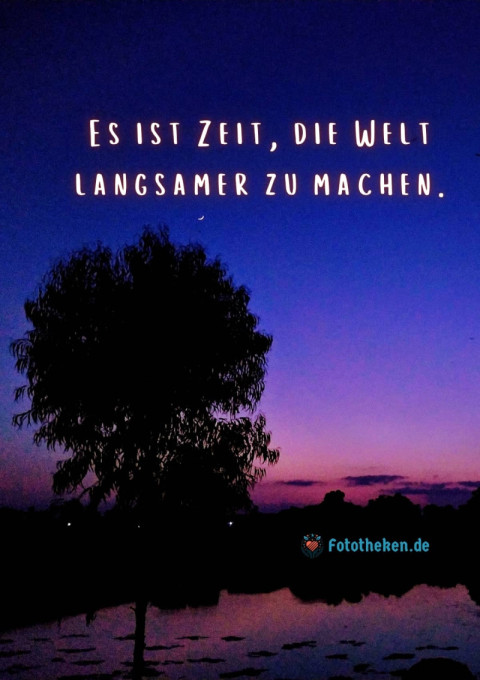 Es ist Zeit, die Welt langsamer zu machen