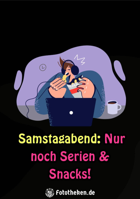 Samstagabend Nur noch Serien & Snacks!