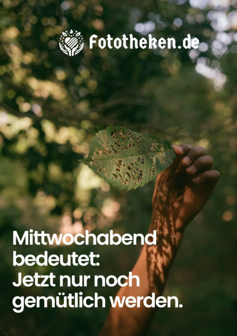 Mittwochabend bedeutet Jetzt nur noch gemütlich werden