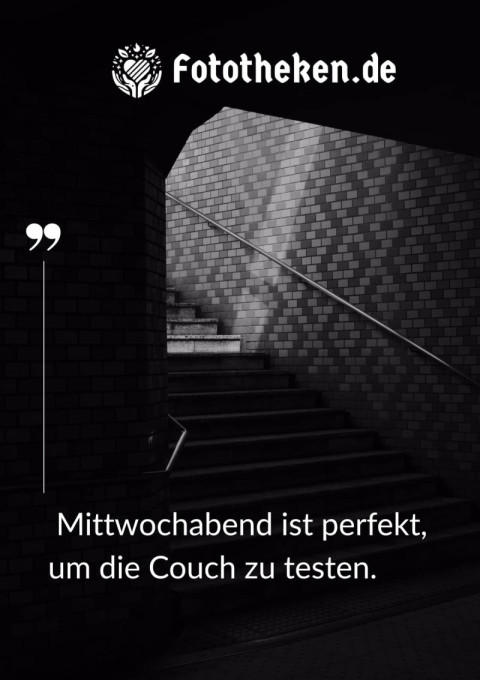 Mittwochabend ist perfekt, um die Couch zu testen