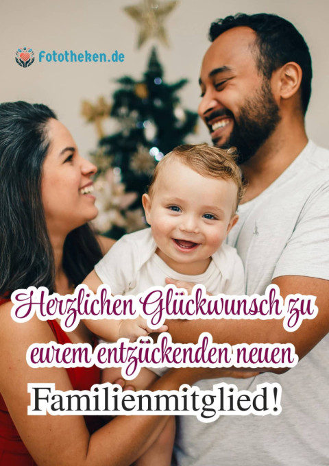 Herzlichen Glückwunsch zu eurem entzückenden neuen Familienmitglied!