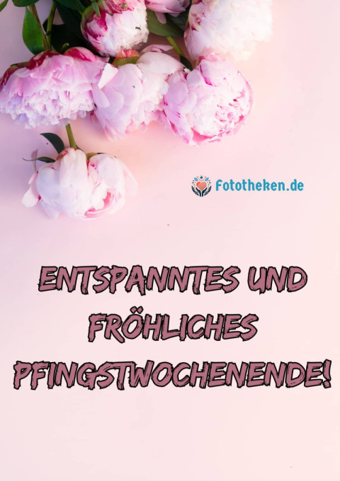 Entspanntes und fröhliches Pfingstwochenende!
