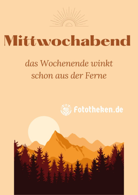 Mittwochabend – das Wochenende winkt schon aus der Ferne