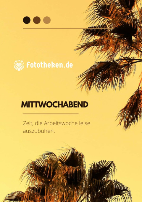 Mittwochabend Zeit, die Arbeitswoche leise auszubuhen