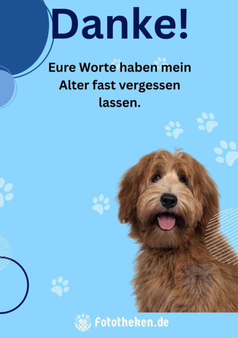 Danke! Eure Worte haben mein Alter fast vergessen lassen