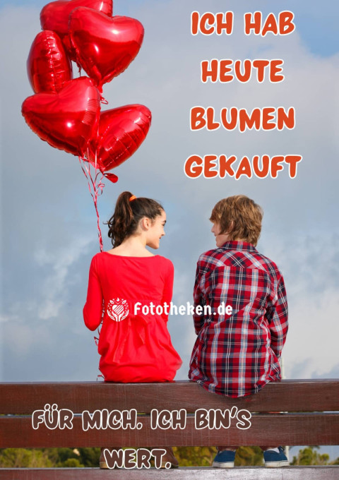 Ich hab heute Blumen gekauft – für mich Ich bin's wert