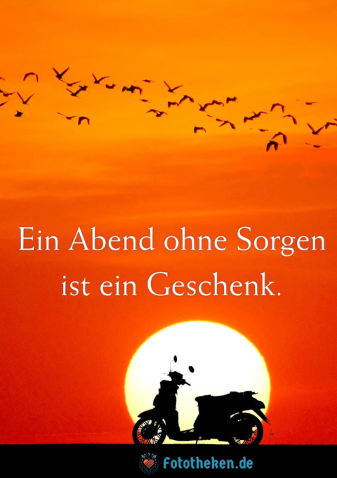 Ein Abend ohne Sorgen ist ein Geschenk