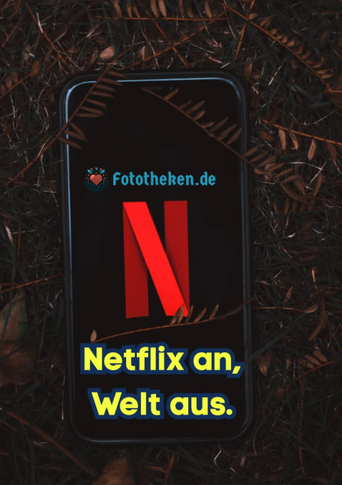 Netflix an, Welt aus