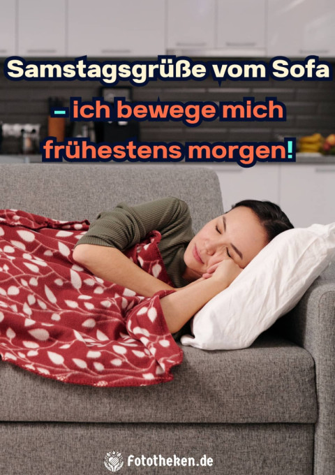 Samstagsgrüße vom Sofa – ich bewege mich frühestens morgen!