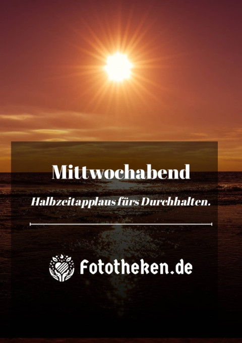 Mittwochabend Halbzeitapplaus fürs Durchhalten