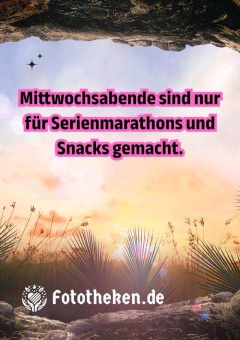 Mittwochsabende sind nur für Serienmarathons und Snacks gemacht
