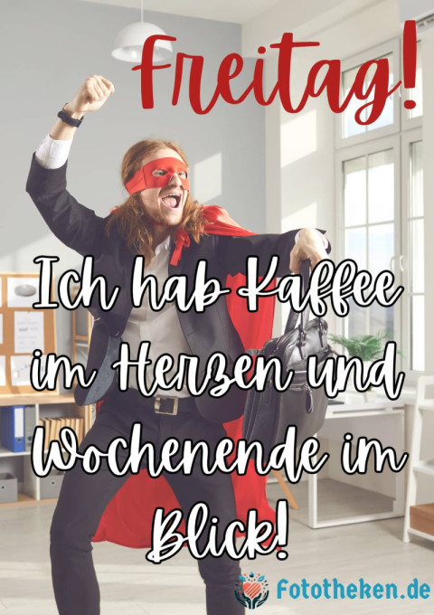 Freitag! Ich hab Kaffee im Herzen und Wochenende im Blick!