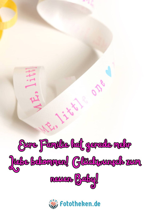 Eure Familie hat gerade mehr Liebe bekommen! Glückwunsch zum neuen Baby!