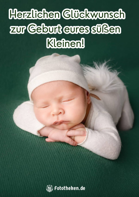 Herzlichen Glückwunsch zur Geburt eures süßen Kleinen!