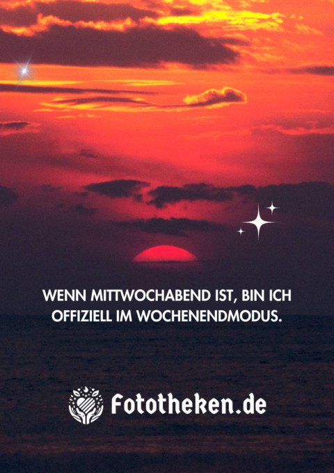 Wenn Mittwochabend ist, bin ich offiziell im Wochenendmodus