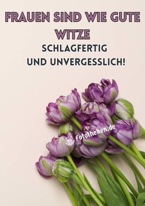 Frauen sind wie gute Witze – schlagfertig und unvergesslich!