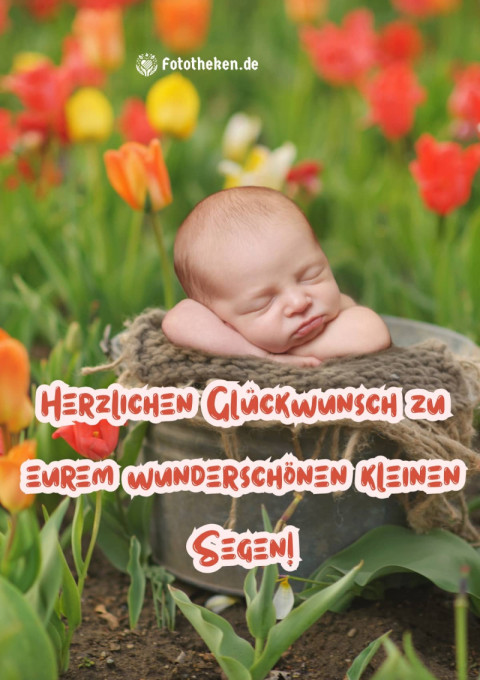Herzlichen Glückwunsch zu eurem wunderschönen kleinen Segen!
