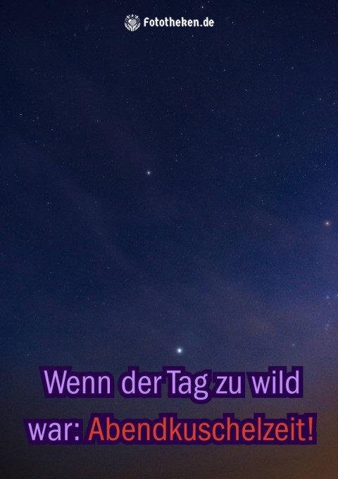 Wenn der Tag zu wild war Abendkuschelzeit!