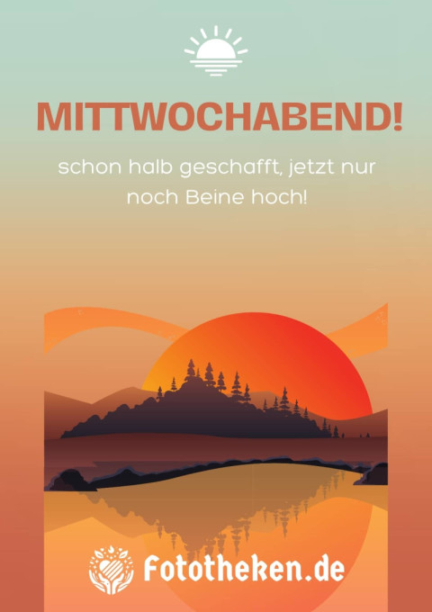 Mittwochabend – schon halb geschafft, jetzt nur noch Beine hoch!