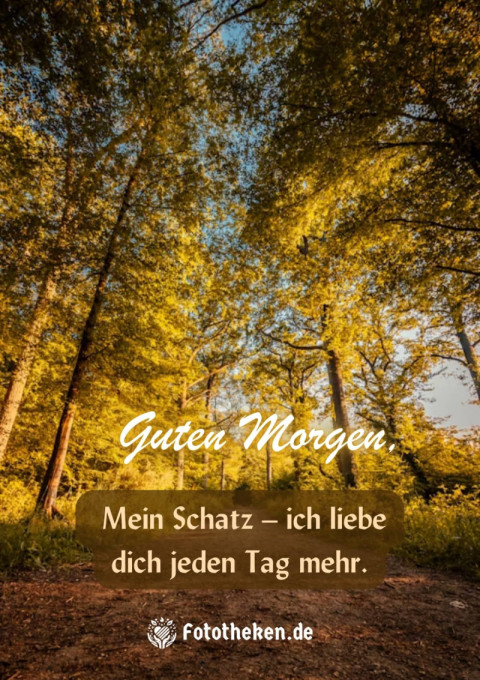Guten Morgen, mein Schatz – ich liebe dich jeden Tag mehr