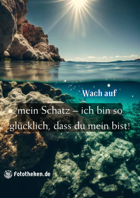 Wach auf, mein Schatz – ich bin so glücklich, dass du mein bist!