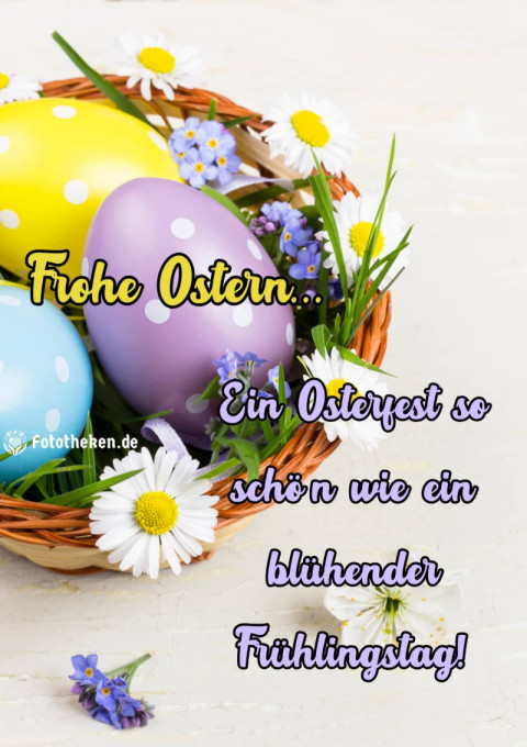Ein Osterfest so schön wie ein blühender Frühlingstag!
