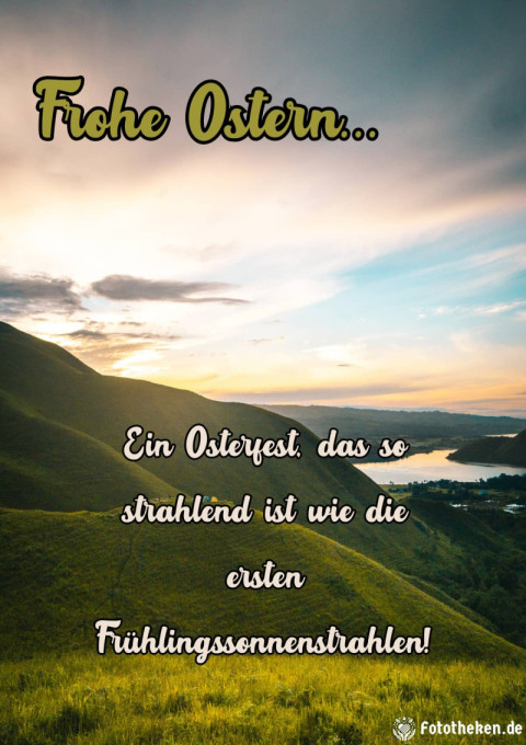 Ein Osterfest, das so strahlend ist wie die ersten Frühlingssonnenstrahlen!