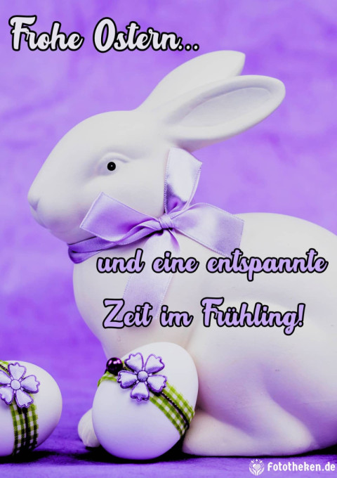 Frohe Ostern und eine entspannte Zeit im Frühling!