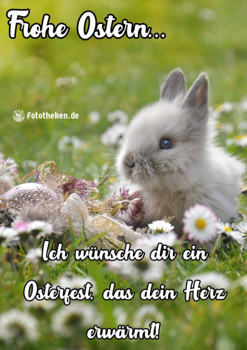 Ich wünsche dir ein Osterfest, das dein Herz erwärmt!