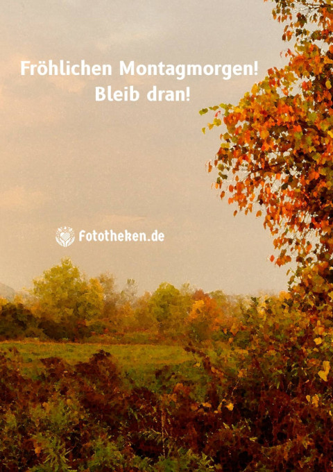 Fröhlichen Montagmorgen! Bleib dran!