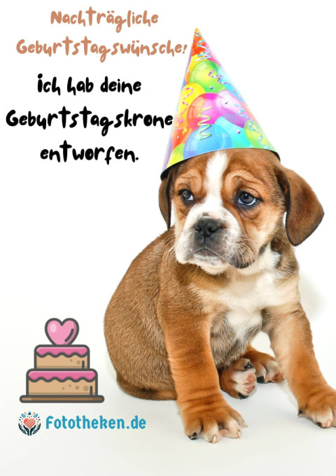 Nachträgliche Geburtstagswünsche! Ich hab deine Geburtstagskrone entworfen