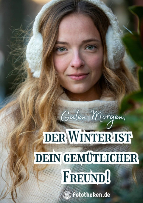 Guten Morgen, der Winter ist dein gemütlicher Freund!