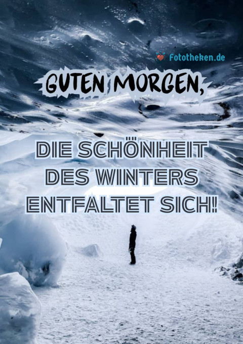Guten Morgen, die Schönheit des Winters entfaltet sich!