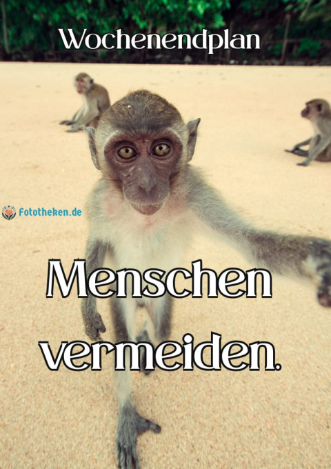 Wochenendplan Menschen vermeiden
