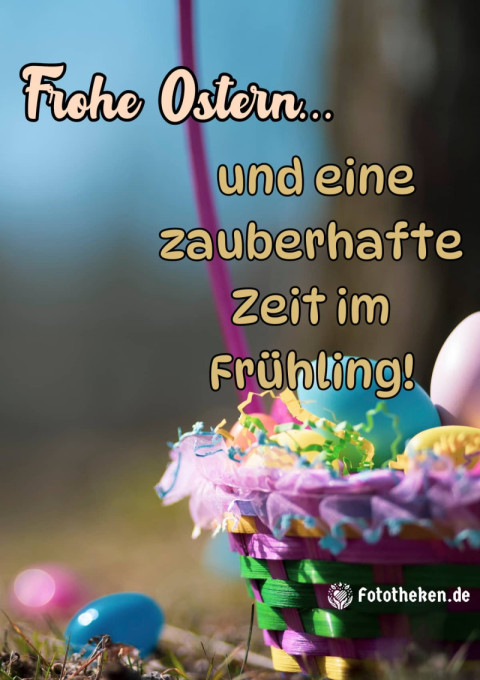 Frohe Ostern und eine zauberhafte Zeit im Frühling!