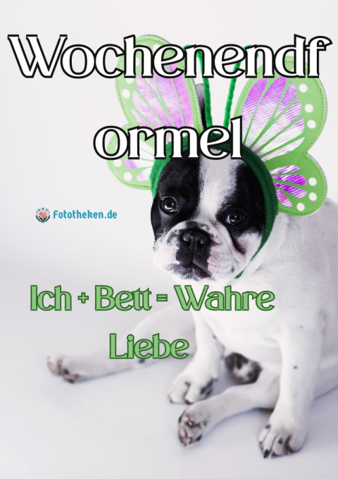 Wochenendformel Ich Bett = Wahre Liebe