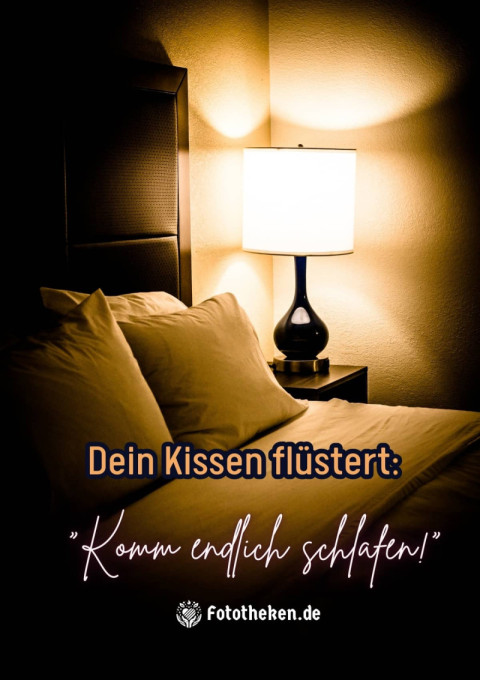 Dein Kissen flüstert “Komm endlich schlafen!”
