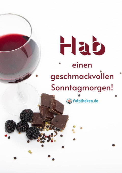 Hab einen geschmackvollen Sonntagmorgen!