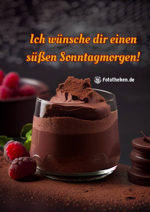 Ich wünsche dir einen süßen Sonntagmorgen!