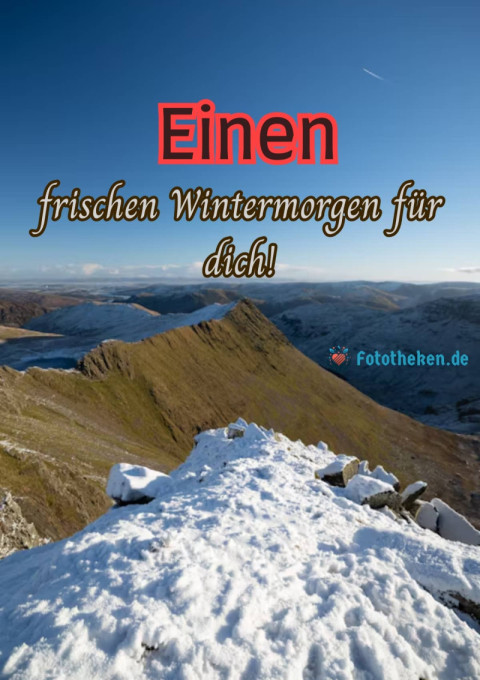 Einen frischen Wintermorgen für dich!