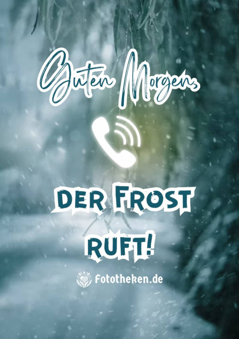 Guten Morgen, der Frost ruft!